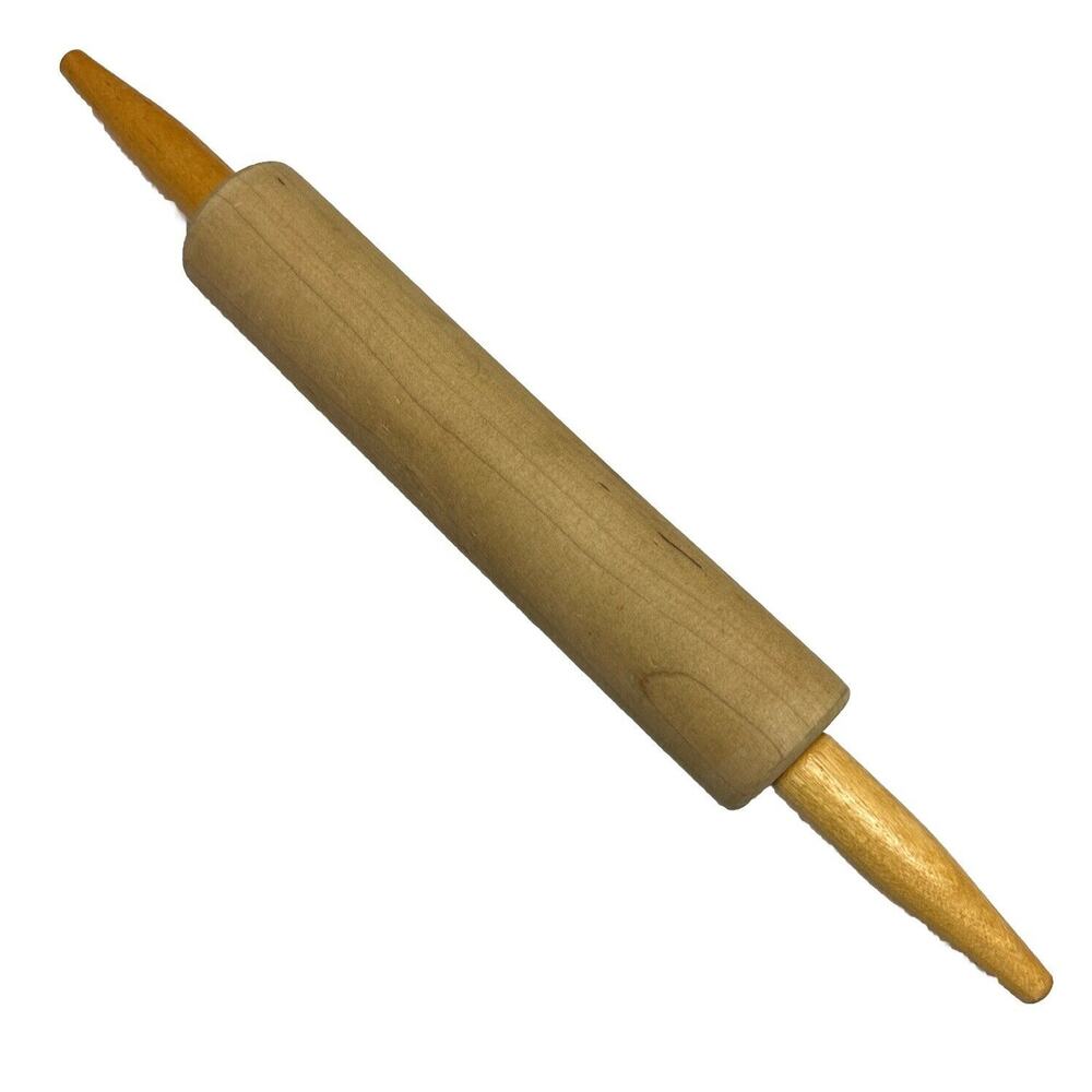 Vintage Solid Wood One Piece 19”Rolling Pin Rustic Farmhouse Kitchen